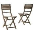 thumbnail image 2 of Weather-Resistant Foldable - Acacia Wood - Outdoor Use - Set of Two Chairs, 2 of 7