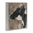 thumbnail image 4 of Stupell Industries Rustic Cow Looking Left Animals & Insects Painting Gray Framed Art Print Wall Art, 17 x 17, 4 of 10