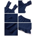 thumbnail image 6 of UVN Summer Pajamas for Women 2 Piece Ruffle Tank Tops and Short Pants Sleepwear Lounge Pajama Sets, 6 of 10