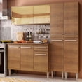 thumbnail image 2 of Cocina Integral Completa 169cm Emilly Voice Madesa 06 - Marrón Madesa GREM169006, 2 of 5