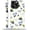 Aesthetic Blueberry Bow Tie, variant on for iPhone 15 Case, HL2 Aesthetic White Bow Ribbon Hybrid 2 Layer Hard Shell Silicone Protective Pattern Design Case