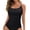 Black, variant on Womens Tankini Top Women's Solid Color Tankini Swim Top Swimsuit Bathing Suit Top Black L