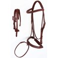 thumbnail image 1 of Challenger Tack Cheval Anglais Cuir Rembourré Équitation Bride Surélevée Réglable 803127CNC, 1 of 5