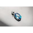 thumbnail image 3 of Solid 925 Sterling Silver Pendant For Men Women, Natural Blue Topaz Faceted Oval Gemstone Amazing Handcrafted November Birthstone Pendant, 3 of 5