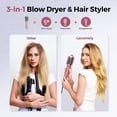 thumbnail image 2 of Lecomely 3 in 1 Travel Hair Dryer Brush, Lightweight Blowout Styling Tool for Faster Drying and Styling, 2 of 9