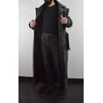 thumbnail image 6 of Mens Black Slayer Spike Trench Long Leather Buffy Coat, 6 of 10
