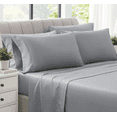 thumbnail image 2 of Hotel Signature Sateen Egyptian Cotton 400 Thread Count 6-Piece Sheet Set, King - Grey, 2 of 4