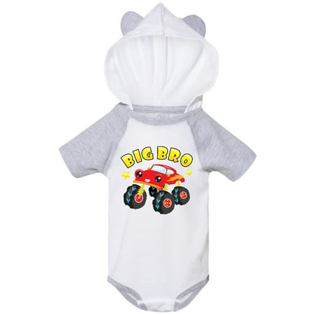 

Inktastic Monster Truck Big Bro Gift Baby Boy Bodysuit