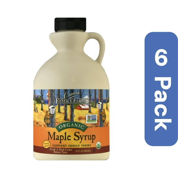 Coombs Family Farms Organic Grade A Maple Syrup 32 oz (Pack Of 6)