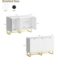 thumbnail image 2 of CazToi Buffet Moderne avec Portes, Tablette Ajustable pour Salle à Manger et Salon, 2 of 8