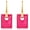 Square-Hot Pink, variant on Geometric Hoop Earrings for Women, Multicolor Acrylic Square Drop Earrings, Detachable Statement Dangle Earrings, Lightweight Colorful Fashion Jewelry Gift