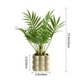 thumbnail image 3 of Usloyux Under $5 Small Potted Artificial Plant, Desktop Fake Greenery Decor, Office Living Room Bonsai, Simulation Plant with Pot and Natural Looking Foliage, 3 of 9