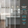 thumbnail image 5 of Luxrite 4 inch LED Recessed Lighting with J-Box, 18W, 1500 Lumens, 5 Color Selectable, Dimmable, Wet Rated, IC Rated, ETL Listed, 5 of 7