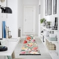 thumbnail image 5 of Colorful Wildflowers with Leaves Runner Area Rug 2x6 Soft Non-Slip Washable Bedside Carpet for Hallway Bedroom Living Room Home Decor, 5 of 8