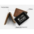 thumbnail image 5 of Buffalo Bills Custom Brown Laser Engraved Front Pocket Wallet **Fielders Choice Exclusive**, 5 of 6