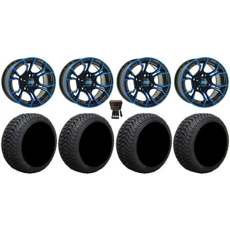 GTW Spyder 12 Golf Cart Wheels Blue 215×50 Cruze Tires E-Z-GO & Club Car GTW Spyder 12 Golf Cart Wheels Blue 215×50 Cruze Tires E-Z-GO & Club Car