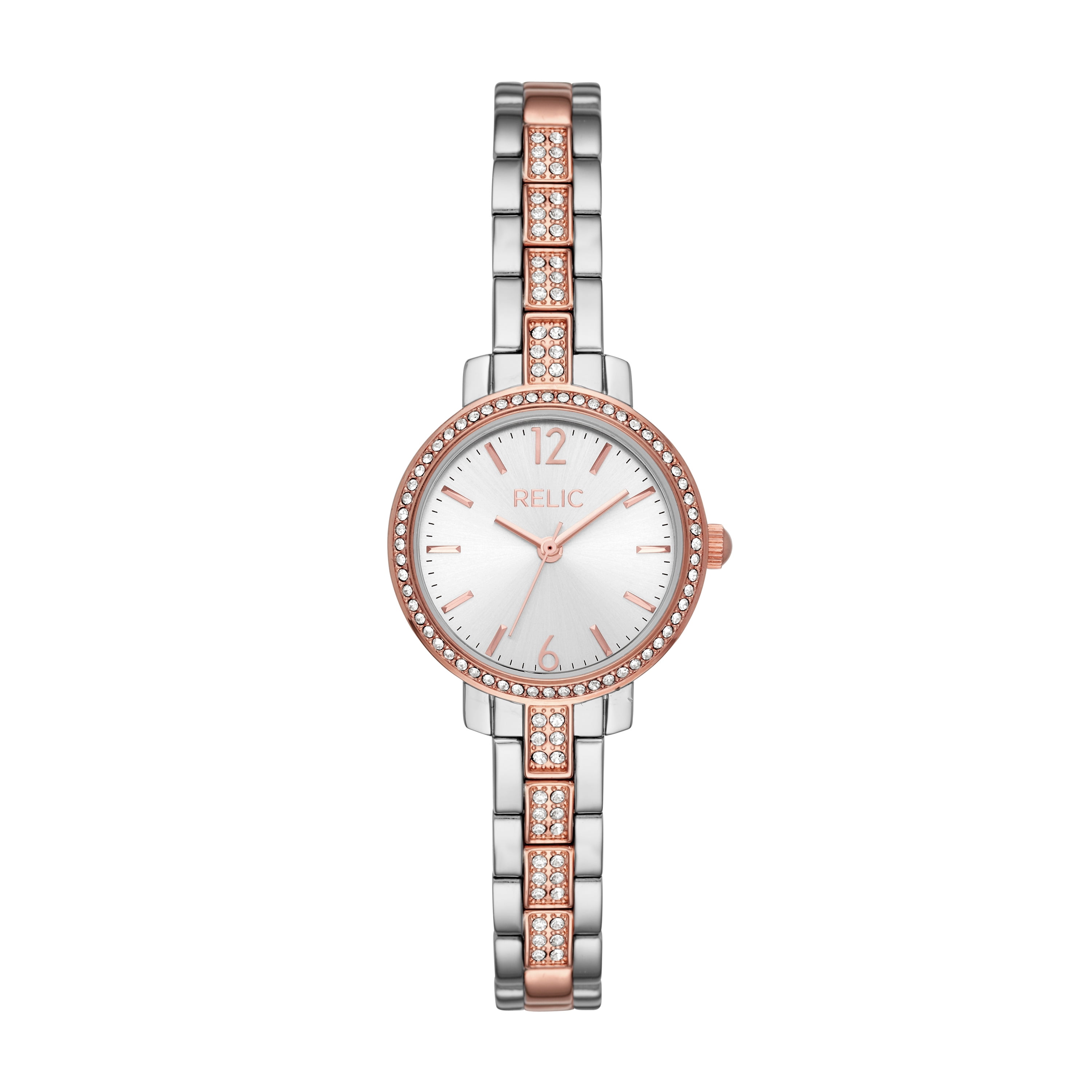 Relic by Fossil Women's Reagan Silver and Rose Gold Two-Tone Watch ...