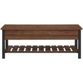 thumbnail image 4 of Walker Edison Banc de Rangement en Bois Manufacturé 48 Pouces en Noyer Foncé, 4 of 8