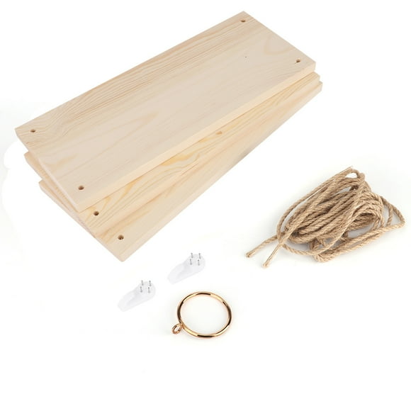 Eatbuy Étagère Murale - étagère Murale en Bois étagère Suspendue étagères de Rangement pour Fleurs(3 Tier)