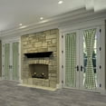thumbnail image 3 of Achim Buffalo Check Indoor Polyester/Cotton Light Filtering Checkered Door Curtain Panel, Sage, 25-in W x 72-in L, 3 of 8