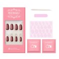 thumbnail image 1 of ibcccndc Matte Press On Nails Quick Nail Art Mate de longitud media ibcccndc tipo93, 1 of 7