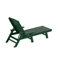 thumbnail image 6 of GARDEN Plastic Outdoor Chaise Lounge Chair with Adjustable Backrest, Dark Green, 6 of 7