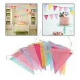 thumbnail image 5 of 12 Uds. Bandera triangular de colores, cáñamo sintético, decoración de boda europea creativa, banderines para fiestas, banderines, banderines de cáñamo falso (2 uds.) JAMW Sencillez, 5 of 5