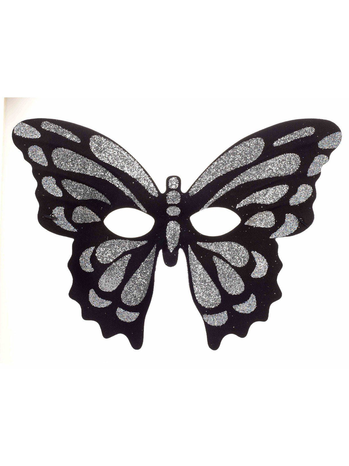Silver Glitter Butterfly Mask - Walmart.com