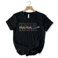thumbnail image 6 of Colorblock Mama T-Shirt, Black Trendy Casual Women's Tee, 6 of 6