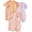 Orange/Pink/Purple, variant on WIBACKER Baby Rayon Pajamas Unisex Babe Short Sleeve Footless Sleeper Baby Boys Girls Summer Snap-Up Rompers Pjs