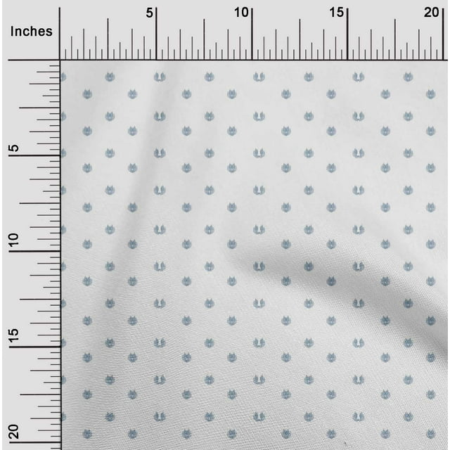 oneOone Cotton Silk Fabric Small Motif Ikat Fabric Prints By Yard 42 Inch Wide