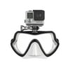 Octomask Frameless: Scuba & Snorkeling Mask with GoPro Mount Black/clear