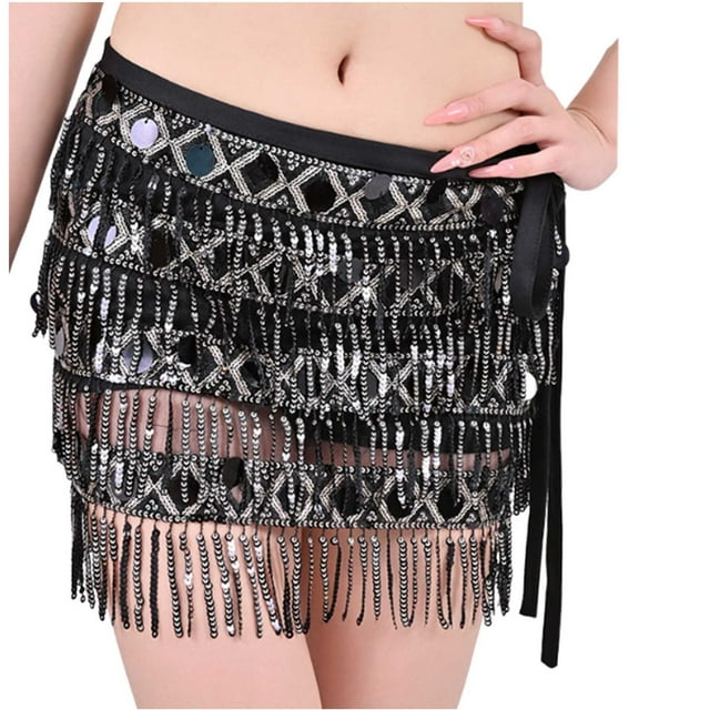 Chaîne de Taille Perlée, Serviette de Hanche à Paillettes Mode Décontractée
