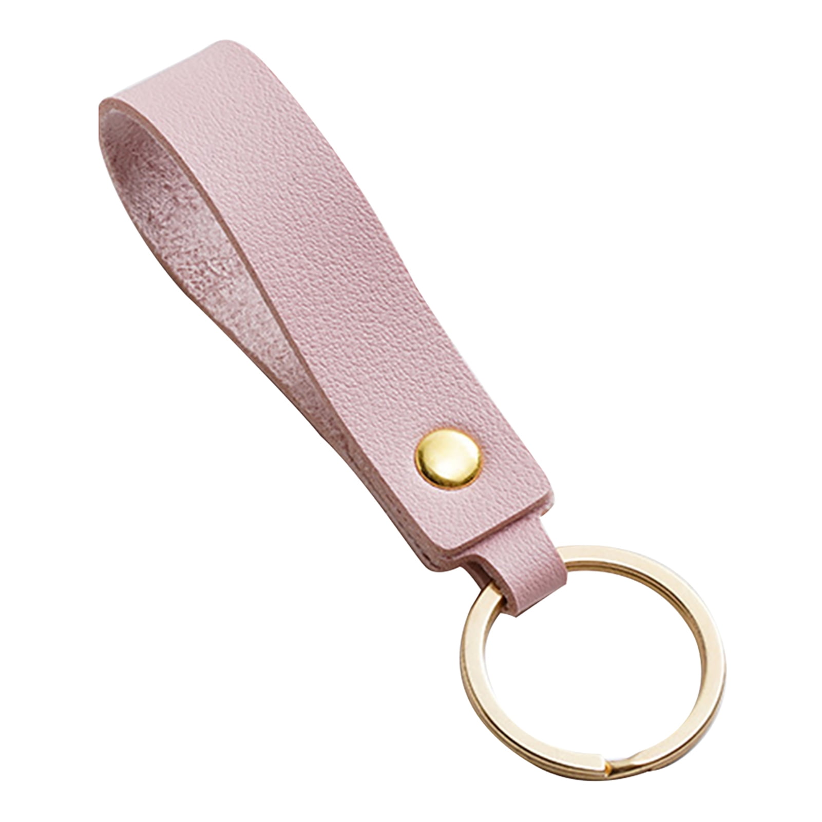 Unisex Keychain Leather PU Rope Strap Weave Keyring Key Chain Key Ring Gift 