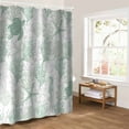 thumbnail image 5 of Green Coastal Bathroom Curtain 72 Inch Shower Curtain with Hooks, Sea Turtle Nautical Coral Summer Beach Waterproof Polyester Bath Curtain Washable Bathtub Curtain 72''x 72'', 5 of 6
