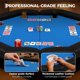 thumbnail image 3 of Yeshouse mesa de póker plegable para 8 jugadores, portátil y octogonal, con rieles acolchados y portavasos de acero inoxidable, ideal para blackjack, Texas Hold'em, juegos familiares y clubes, 3 of 8