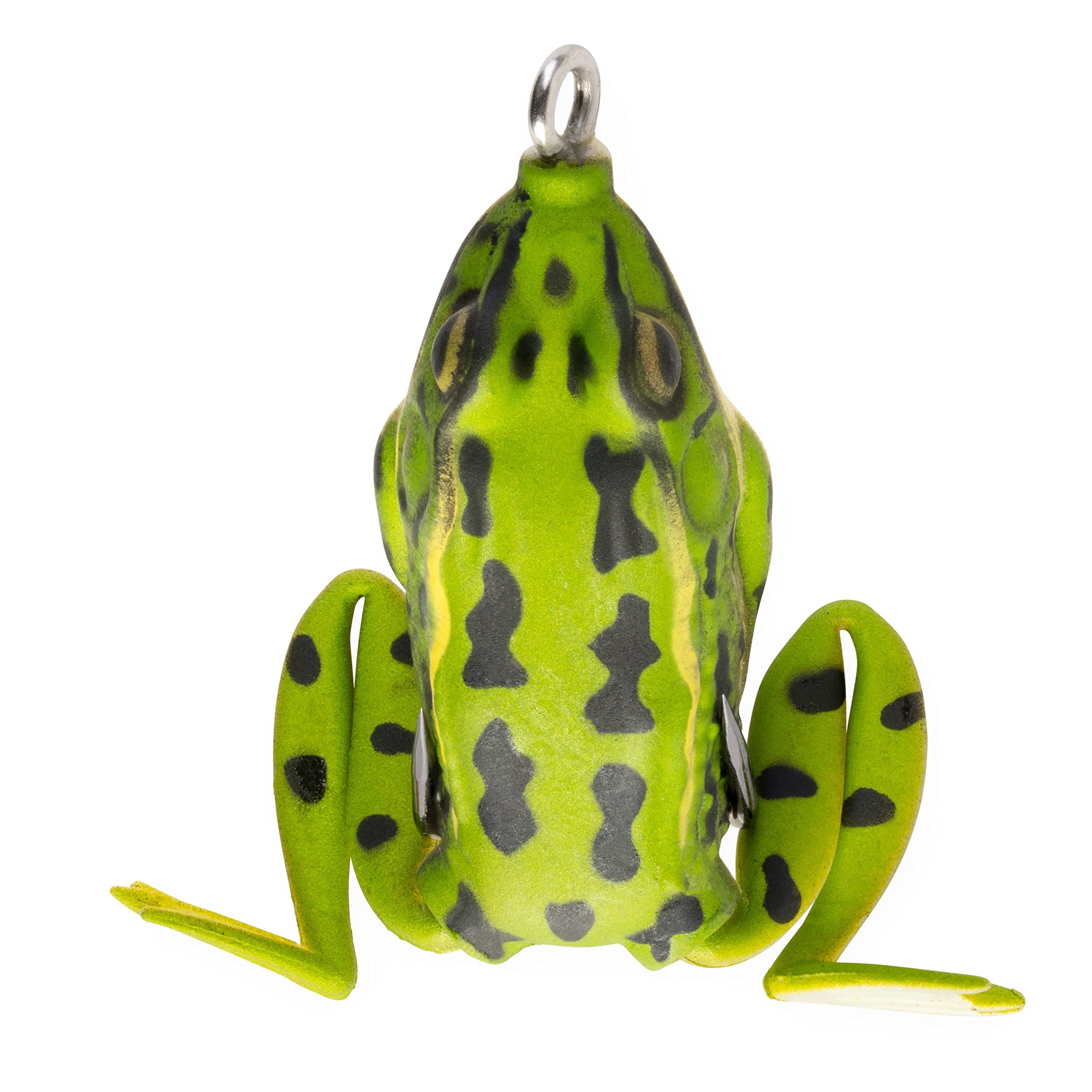 (2 pack) LUNKERHUNT Frog Lure for Bass Fishing | Pocket Frog Lure 1.75 Inch | Topwater Fishing Lures with Weedless Hooks for Trout, Pike in Saltwater and Fresh water