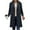 Navy, variant on SYMOID Womens White Wool Blend Mid-Length Coat - Fall Winter Warm Single-Breasted Outerwear for Casual & Work,Size L