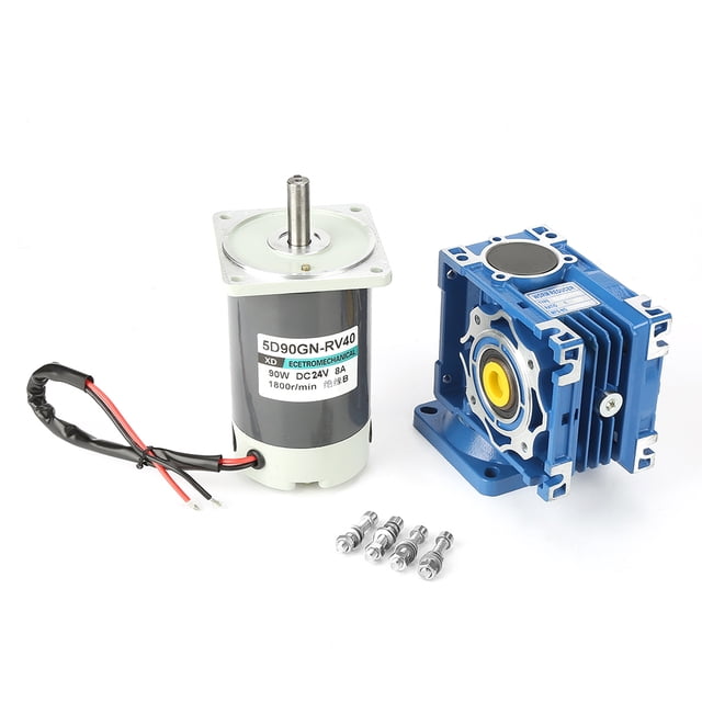 DC24V 90W 5D90GN-RV40 Worm Gear Motor Speed Adjustable With Self Locking (30k)