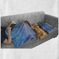 thumbnail image 6 of Winter Soft Flannel Fleece Throw Blanket, Hamburg Germany Old Town Hall with Christmas Tree Historical Architecture, Cozy Plush for Indoor and Outdoor Use, 50" x 60", Blue Orange Brown, by Ambesonne, 6 of 6
