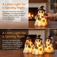 thumbnail image 6 of Lighted Vintage Patchwork Ghost, Vintage Halloween Decor, Patchwork Ghost with Pumpkin Lantern, Rustic Ghost Figurine for Mantel Shelf Entryway Porch, 6 of 7