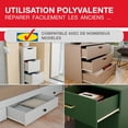 thumbnail image 5 of yeuweold Set of 2 (1 pair) 350mm Drawer Slides - Sliding Drawer Rails, in White, Partial Extension Slide System - Easy Assembly Sliding Drawer Kit, 5 of 5
