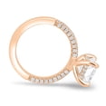 thumbnail image 6 of ESTE ORIGIN 3.00Ct Radiant Moissanite Engagement Ring with Hidden Halo & Triple Pavé Band in 10K Rose Gold for Women, 6 of 7