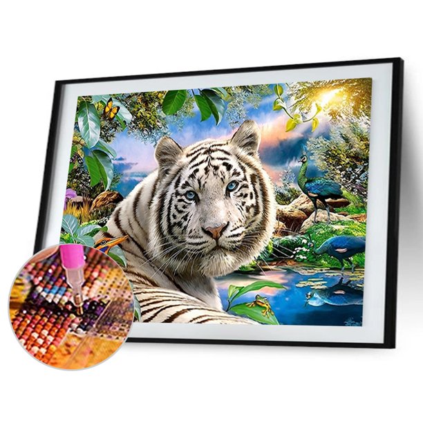 Cuadros Decorativos 5D bricolaje taladro completo diamante pintura animales mundo cruz puntada bordado Sywqhk Nuevos Originales