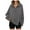 Grey, variant on Kaprioy Womens Sweatshirts Oversized Casual Loose Button Up Henley Pullover Top High Low Split Winter Fall Fashion Clothing Grey, M