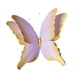 thumbnail image 5 of Mariposa artificial, calcomanía de pared de mariposa, calcomanía de arte de pared DIY, decoración de boda para Amarillo violeta, 5 of 9