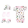 thumbnail image 1 of Bambini Newborn Baby Girls 4 Pc Layette Baby Shower Gift Set, 1 of 3