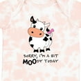 thumbnail image 4 of Inktastic Sorry, I'm a Bit Moody Today Cute Cow Pun Boys or Girls Baby Bodysuit, 4 of 5