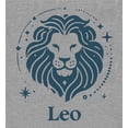 thumbnail image 5 of Leo Zodiac Sign Adult Heather Gray Long Sleeve Hoodie-XXL, 5 of 6