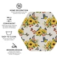 thumbnail image 3 of Yiaed Bird Sunflowers Print Leather Coasters for Drinks - Cup Coasters Coffee Table Kitchen Table Bar, Home & Office Gifts Handmade Drink Coasters-Hexagon, 3 of 6